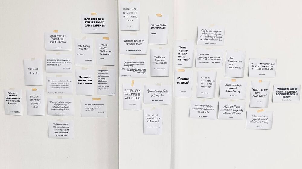 The Message as Medium: woordwolk met jullie inzendingen