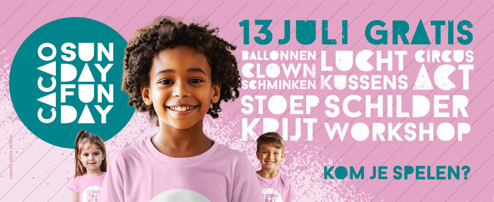Zo 13 juli: Sunday Funday - spetterende familiedag!